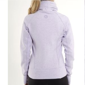 Lululemon Cuddle Up Jacket Lilac, Grey  white